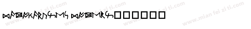 MadokaRunes Modern字体转换